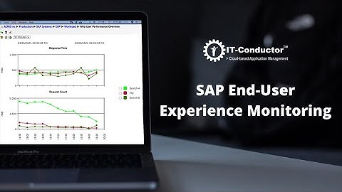 IT-Conductor - SAP End-user Experience Monitoring
