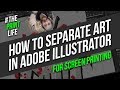 How to create Spot Solor Separations in Adobe illustrator for Silk Screen Printing vlog