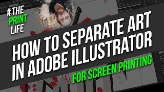How to create Spot Solor Separations in Adobe illustrator for Silk Screen Printing vlog