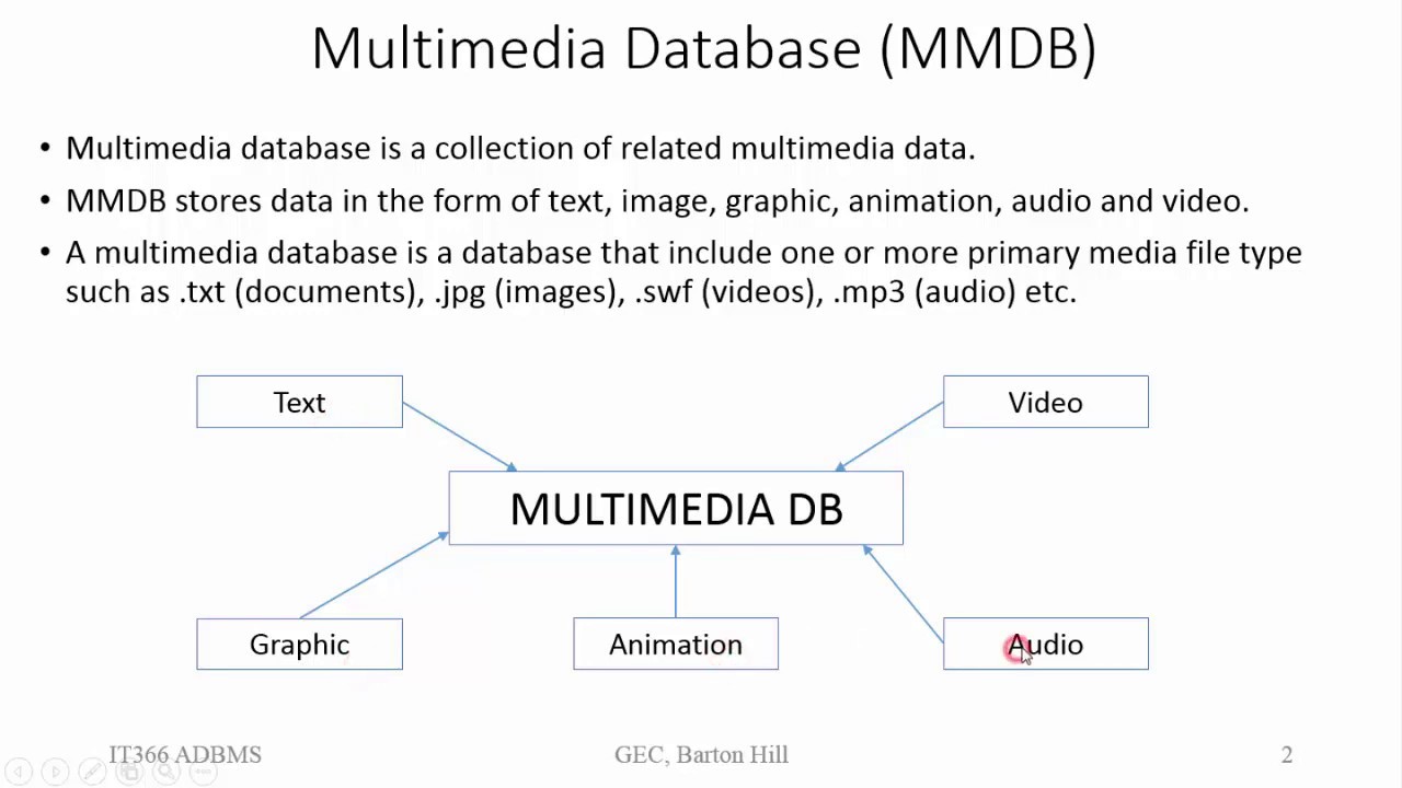 Multimedia Database Part 1 | Module 6 | IT 366 ADBMS | Malayalam - YouTube