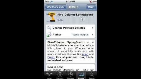 Five Icon Dock, Columns and Rows For Your JAILBROKEN iPod or iPhone!