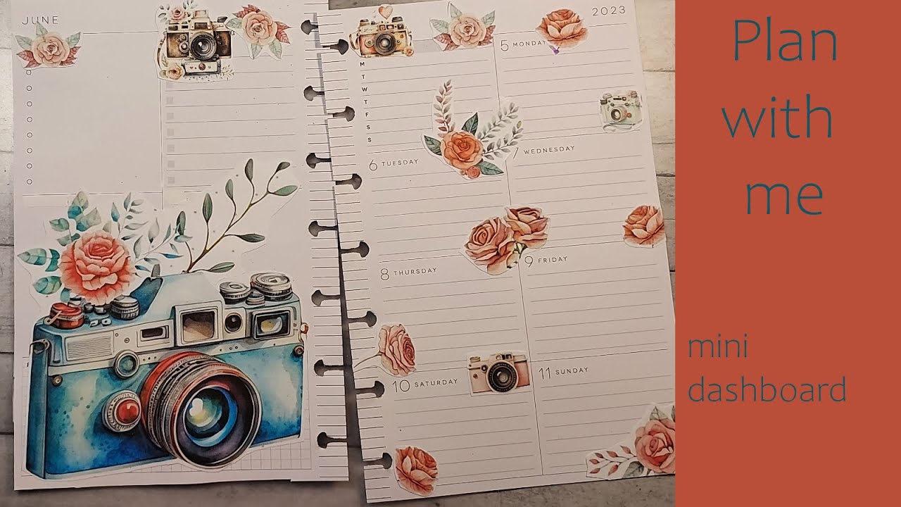 Plan with Me / Mini Dashboard / Happy Planner - YouTube