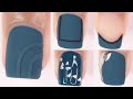 5 TRENDY FALL NAIL DESIGNS | new nail art compilation using gel nail polish at home | chrome nailart