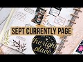 Plan With Me // September 2020 Currently Page // My Favorite One Yet! // Big Happy Planner