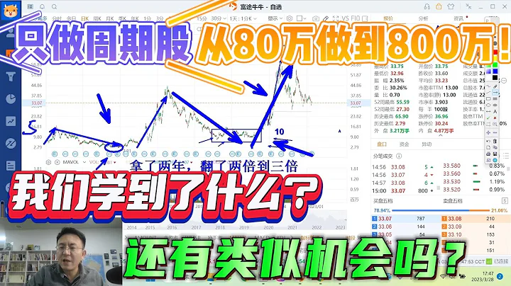 （会员视频展示）只做周期股，80万到800万！我们学到了什么？还有类似机会吗？ - 天天要闻