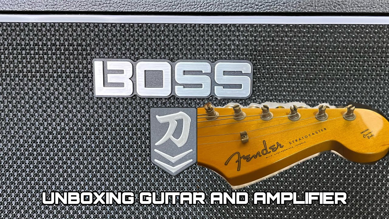 Boss katana 100 mark 2 unboxing Fender Stratocaster 1962 reissue 
