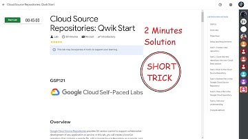 Cloud Source Repositories Qwik Start || SHORT TRICK || GSP121