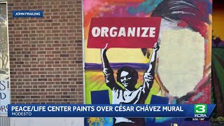 Modesto center alters mural amid César Chávez allegations