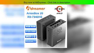 Adreamer Mini PC AriesBox AMD Ryzen R9 7940HS 8GB RAM DDR4 Desktop Computer WiFi Bluetooth Win11 OS