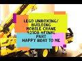 Lego Mobile crane 42108   Part 3 - Unboxing all and Building