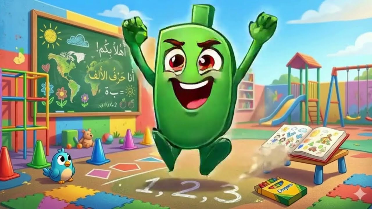 مغامرات الحروف العربية #cartoon #anime