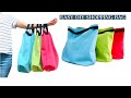 EASY DIY TOTE BAG/DIY SHOPPING BAG/TOTE BAG/HOW TO MAKE A BAG/GIFT IDEAS/エコバッグ作り方/เย็บกระเป๋าผ้า