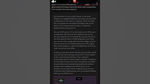 #vpn #cybersecurity  VPN vulnerability known as tunnel vision OUCH !