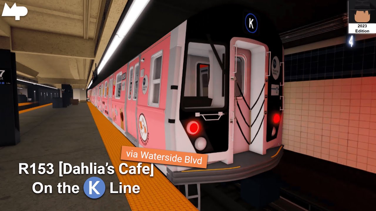 PTA Subway: R153 [Dahlia's Café Wrapped] (K) Train @ 57th Street Lower ...