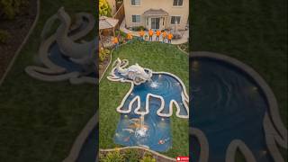 Giant Elephant Koi Pond Transformation 🐘💧 #shorts