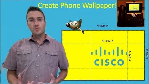 Create Cisco Phone Backgrounds/Wallpaper 8800 Series