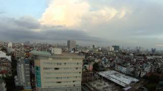 Sunset and clouds in Hanoi (timelapse)