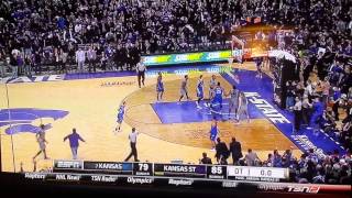 Kansas Buzzer Beater vs. Kansas State in OT!!