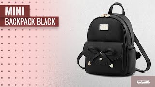 Top 10 Mini Backpack Black [2018]: Cute Mini Leather Backpack Fashion Small Daypacks Purse for Girls