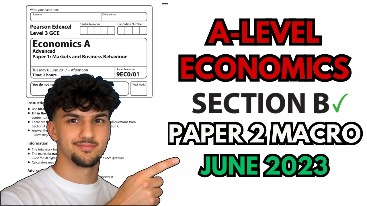 Edexcel A Level Economics Paper 2 (Macro) June 2023 | Section B ...