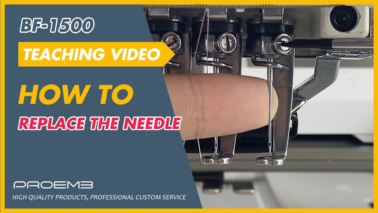 Tips 3 How to Replace the needle ?/PROEMB embroidery machine YouTube