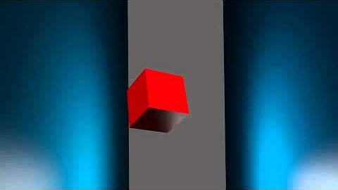 Falling Cube (Blender Physics and Keyframe Test)