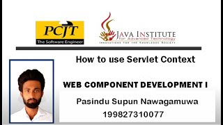 How to use Servlet Context