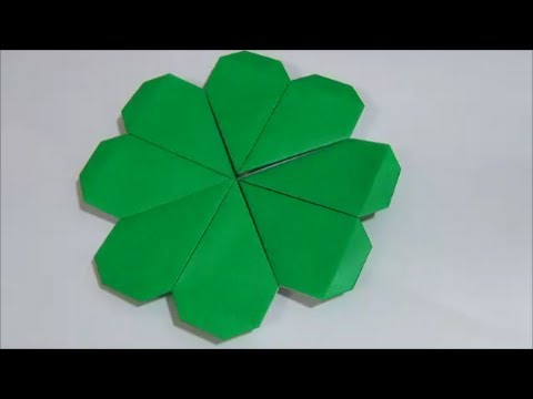 How To Make A Clover クローバー 折り紙 Youtube