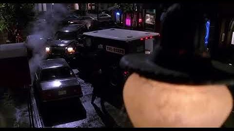 Spider-Man crime fighting scene