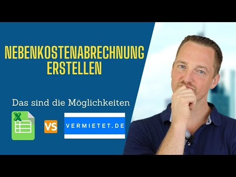 Wie geht Nebenkostenabrechnung? Vorlage und How to!