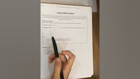 AP Calc (3.2) Implicit Differentiation