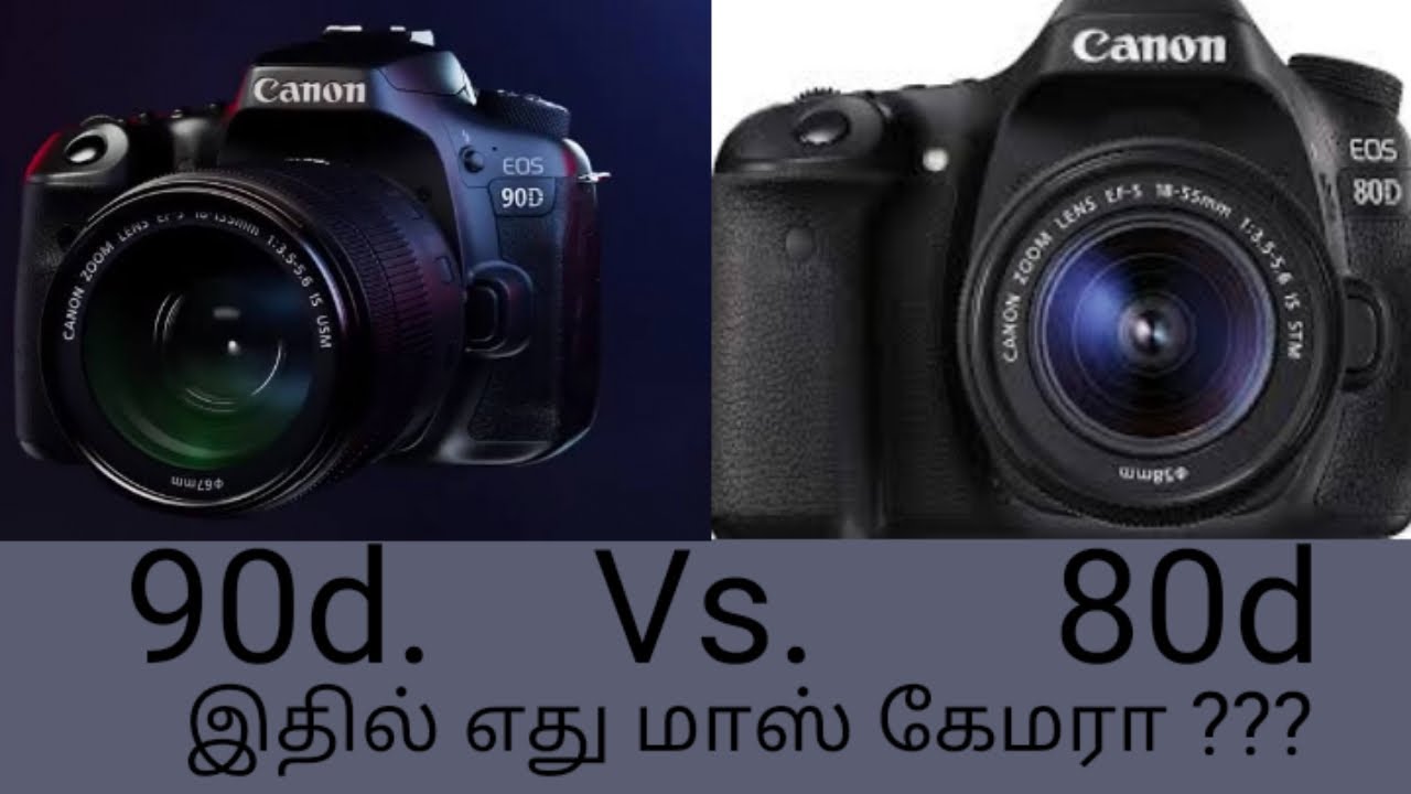 90d Vs 80d canon camera comparison - YouTube