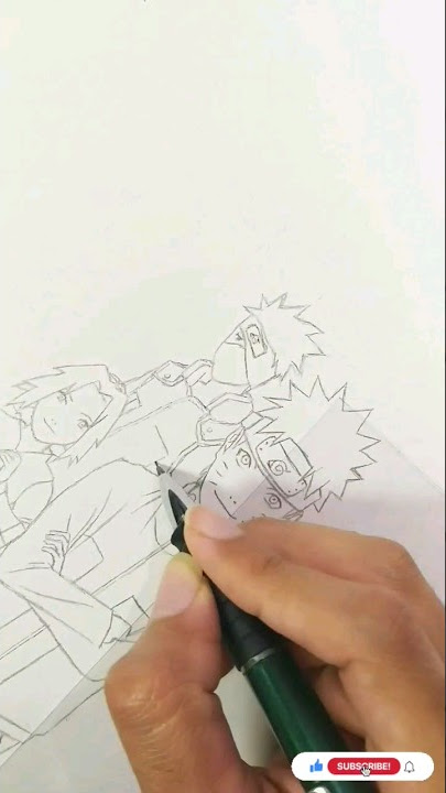 COMO DESENHAR O SÍMBOLO DA AKATSUKI - Naruto #Shorts 