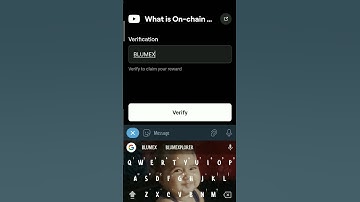 what is on chain airdrop blum code today. #blumcode #blum #viralvideo #shorts