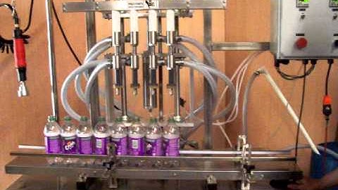 Semi-automatic overflow filling machine