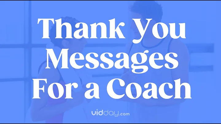 Thank You Coach Messages - DayDayNews