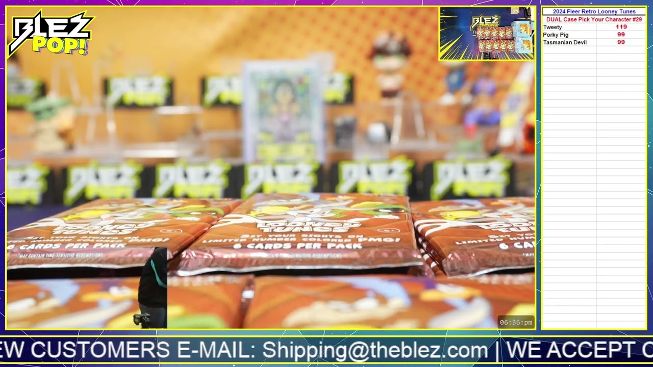 2024 Fleer Retro Looney Tunes DUAL CASE BREAK Pick Your Character #29