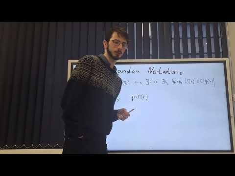 CS G[0] Math - Asymptotic Analysis: Landau Notations