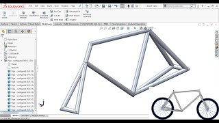 Solidworks advanced tutorials 131 | Bicycle frame modeling