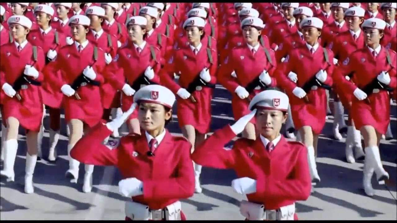 China Female Military March - YouTube