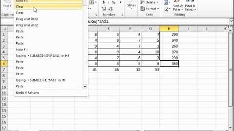 Excel 2010 Tutorial The Undo Button Microsoft Training Lesson 5.4