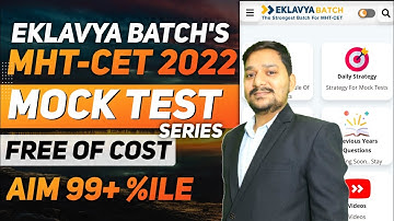 FREE MHT-CET MOCK TEST | EKLAVYA BATCH 2.0 | JOIN TELEGRAM GROUP NOW |