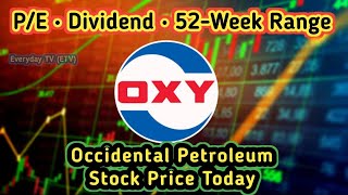 Occidental Petroleum Oxy Stock Today Price, Pe, Dividend & 52-Week Range Oxy Stock