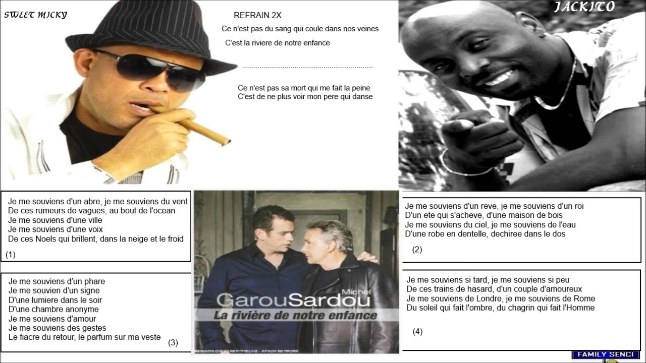 ⁣JACKITO (Riviere de notre Enfance) avec SWEET MICKY  (Version Haitien) Variete Francaise