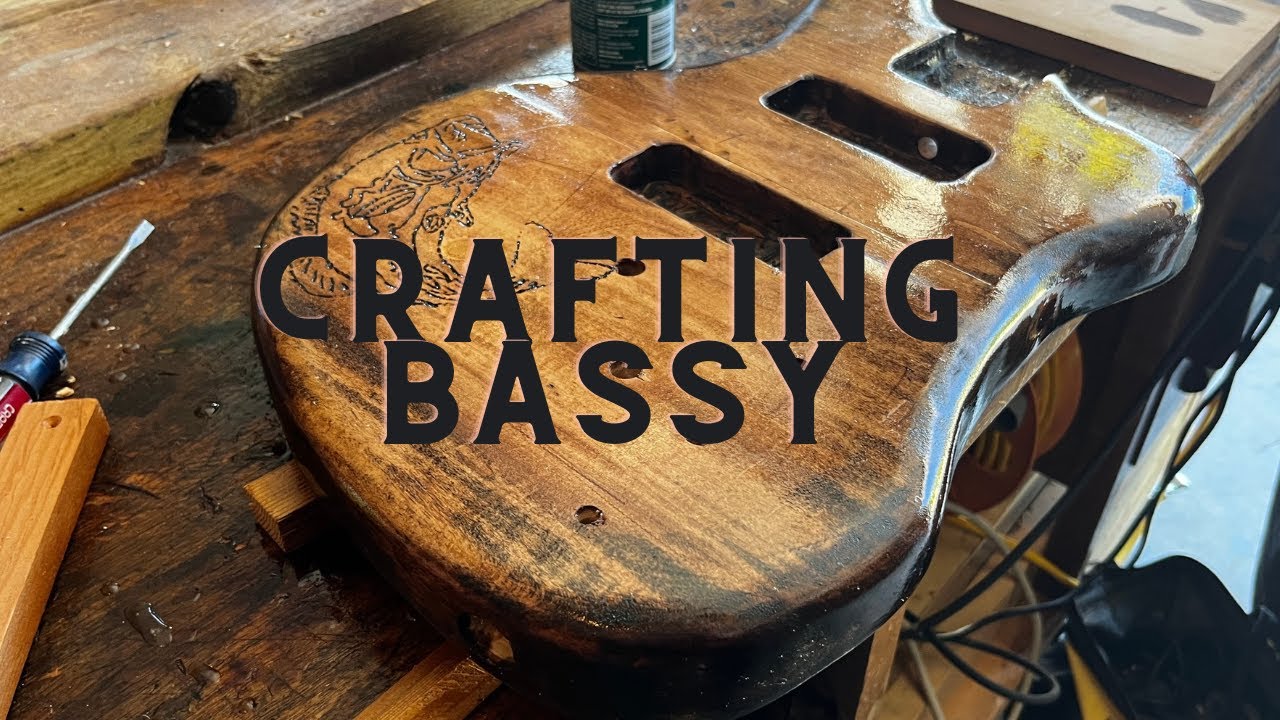 Crafting Bassy Mesmerizing Bass Guitar Body Construction Timelapse