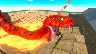 Who Will Be Saved From The Lava Trap - Animal Revolt Battle Simulator