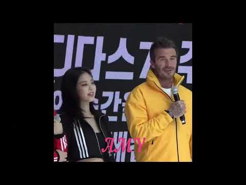 191009 BLACKPINK JENNIE Focus x DAVID BECKHAM @ Adidas 70th Anniversary Event