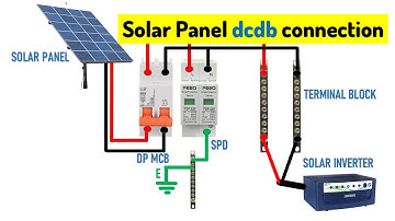 solar panel dcdb connection | solar spd connection