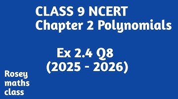 Class 9 Polynomials Ex 2.4 Q8/Factorise #maths #ncert #factorise