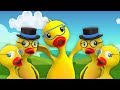 lima bebek besar | lagu anak-anak | Five Big Ducks | Farmees Indonesia | Lagu Anak | Kids Song